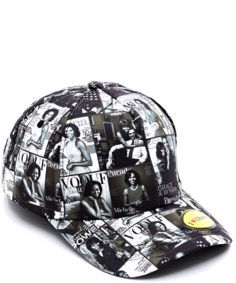 Magazine Cover Collage Baseball Cap OC401 BLACK